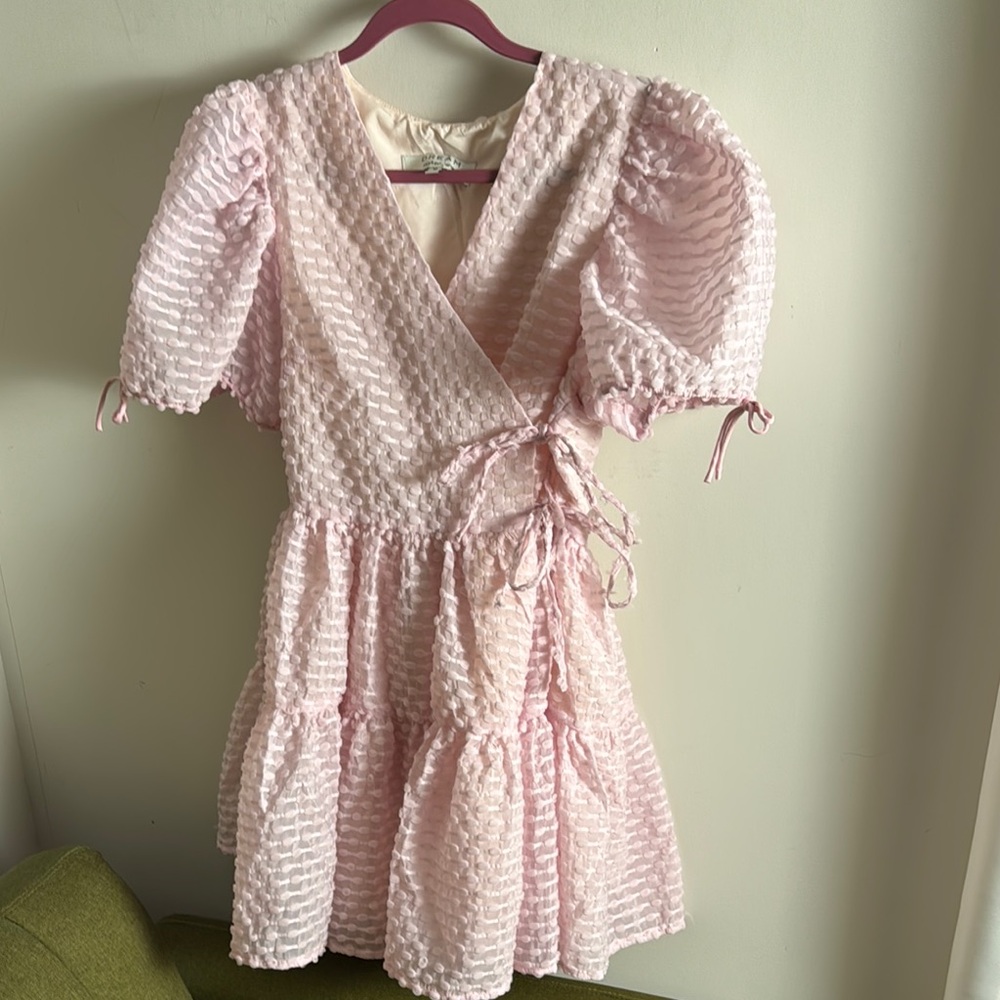 Sister Jane Pink Textured Mini Dress